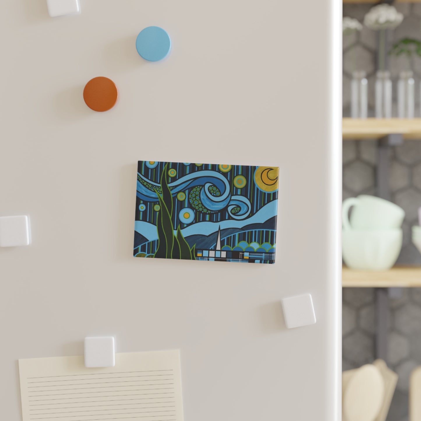 Starry Night Magnet, Rectangle