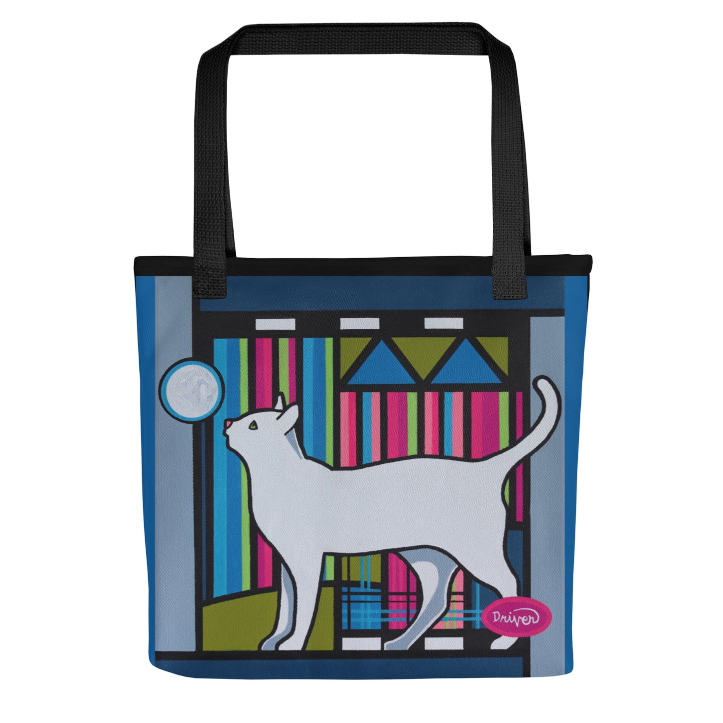 White Cat Tote Bag